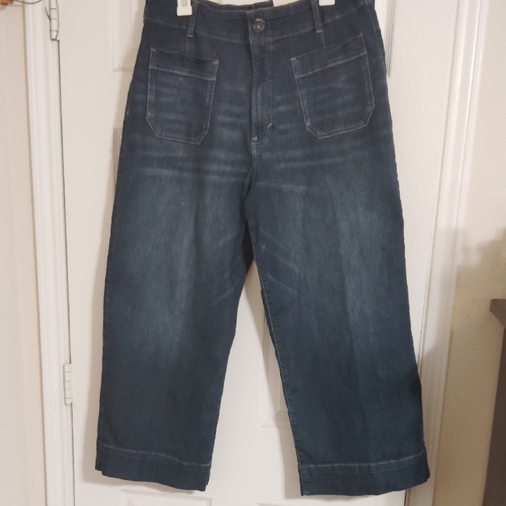 a.n.a Ladie's Dark Blue Relaxed Jeans